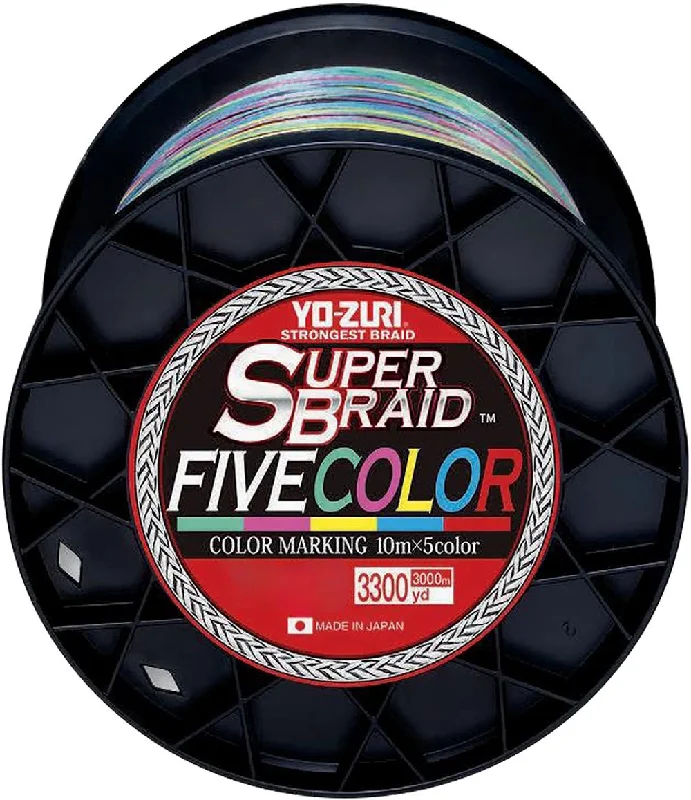 Fishing reel fast hold-Yo-Zuri Super Braid Five Color - 3300 Yard Spool