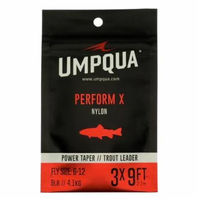 Fishing tackle utility pouch-Umpqua Perform X Power Leader - 7.5ft 1pk - 5x