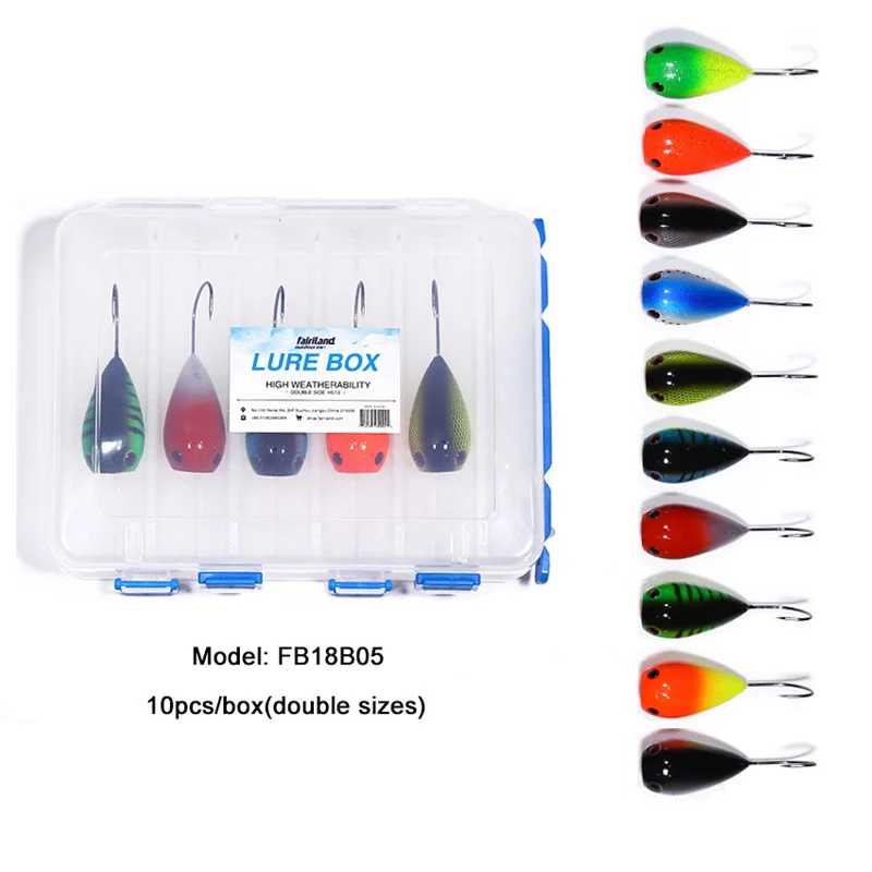 Fishing rod boat pouch-10pcs 8cm 13.2g Floating Egg Fishing Lure Popper Bait 10 Colors with Lure Box