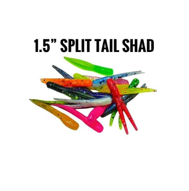 Fishing rod sturdy pouch-1.5" split tail shad