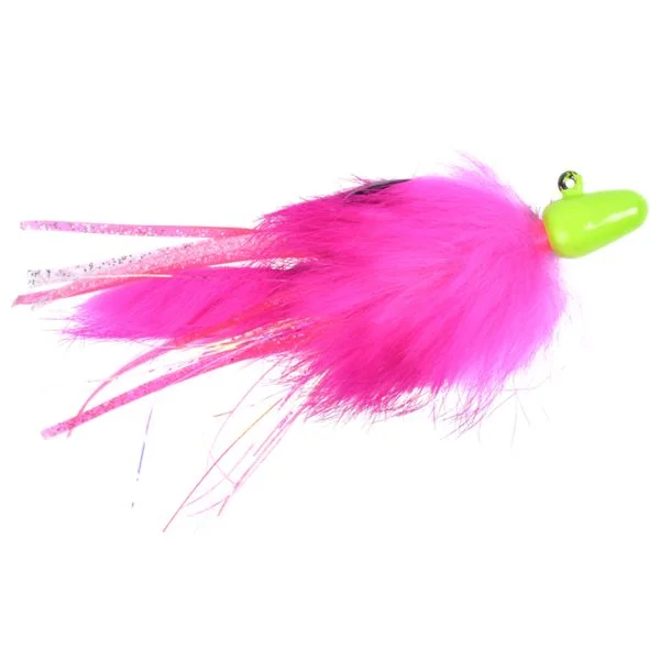 Fishing bait live trap-Yakima Bait Twitcher Jig - 1/2 Oz. - Chartreuse/Cerise