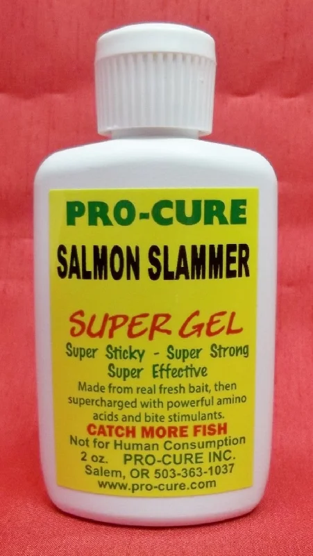 Spinning reel smooth cast-Pro-Cure Salmon Slammer Super Gel High Performance 2 Oz Bait Scents & Uv Flash