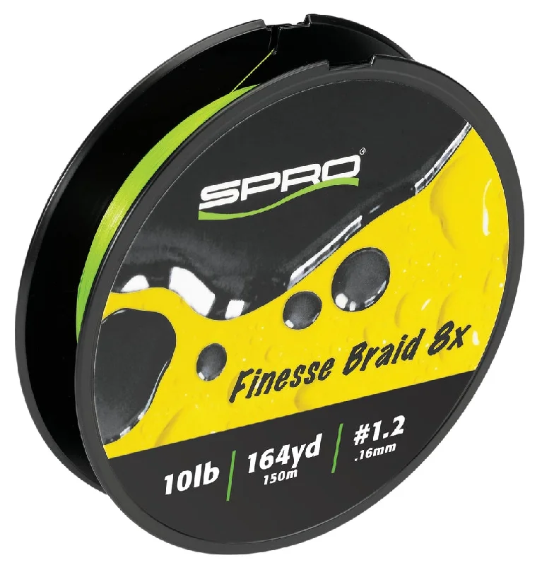 Fishing hook durable support-SPRO Finesse Braid 8x Lime Green 164 Yards