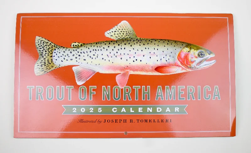 Fishing bait drying pouch-Trout of North America Wall Calendar 2025