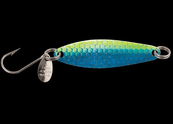 Fishing bait scent balance-Luhr Jensen Needlefish Trolling Spoon - 1-1/2' - Blue Hot Scale UV