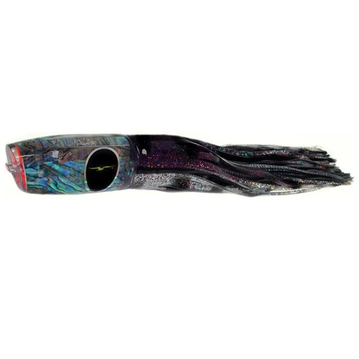 Fishing line smooth steady-Black Bart Super Plunger Heavy Tackle Lure - Purple Blue Dot/White Dot