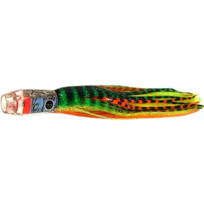 Fishing line thin strength-Black Bart Pro Jet Light Tackle Lure - Green Orange Tiger/Orange Yellow Tiger