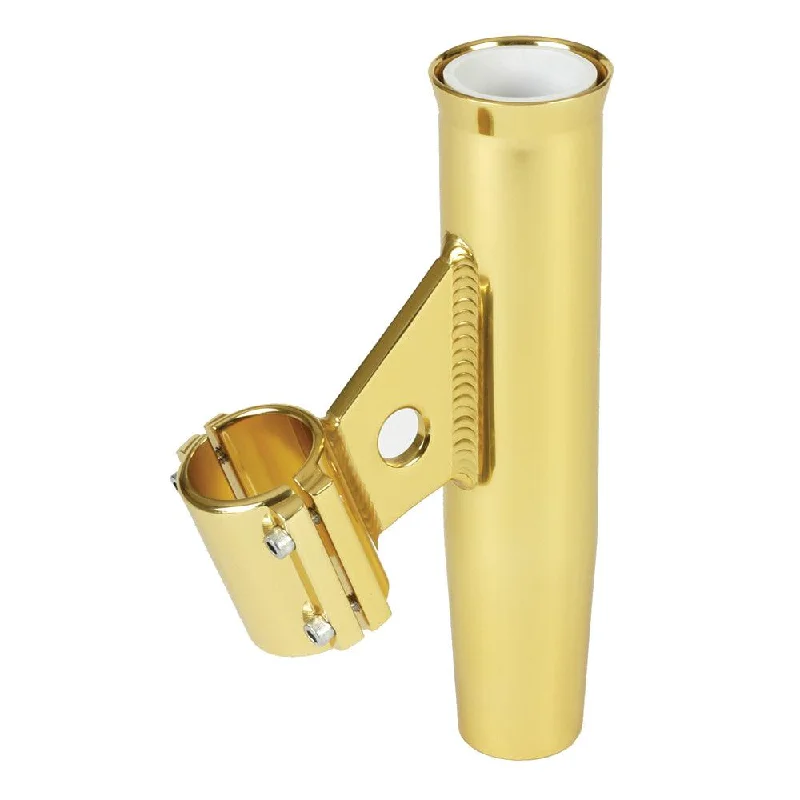 Fishing reel smooth steady-Lee's Clamp-On Rod Holder - Gold Aluminum - Vertical Mount - Fits 1.315" O.D. Pipe [RA5002GL]