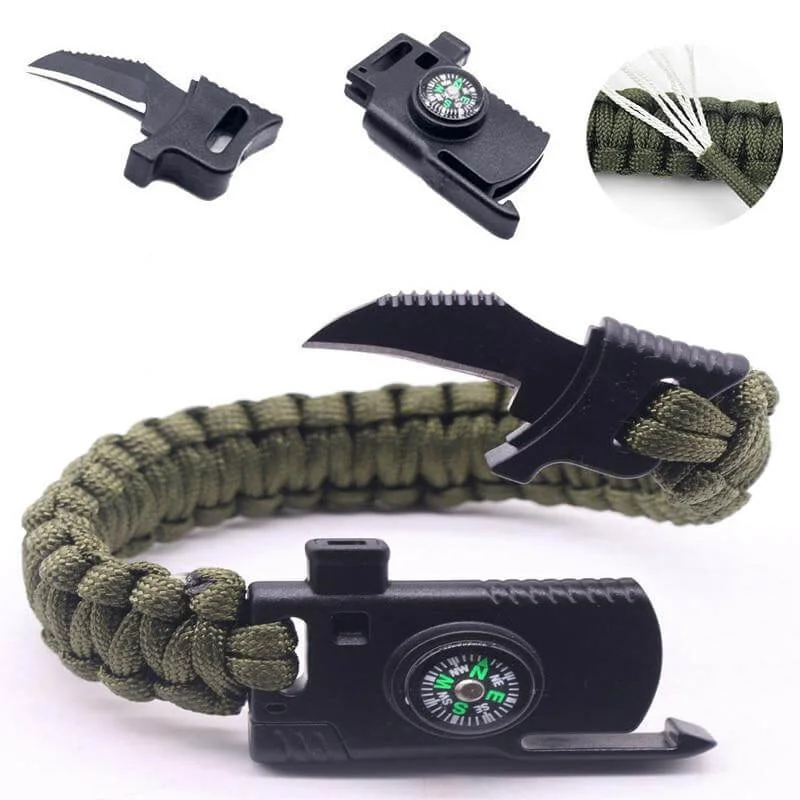 Fishing rod telescopic pouch-Survival Outdoor Camping Bracelet