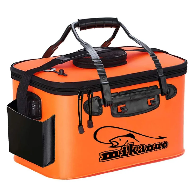 M Size Orange Fishing Bucket Without Pump(16*9.5*9.5 inch)