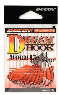 Fishing tackle stackable pouch-Decoy Worm 15 Dream Hook