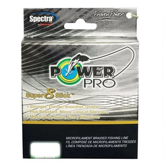 Fishing reel balanced strength-Power Pro Super8Slick Braided Line 80lb Aqua Green