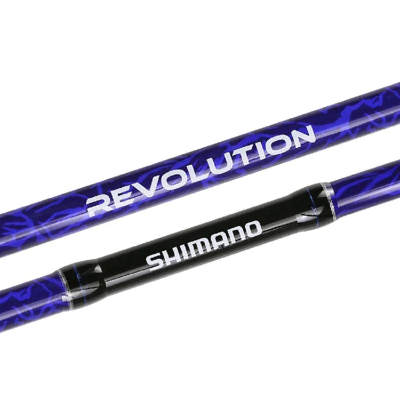 Fishing line cast reach-Shimano Revolution 12ft 2pce Graphite Surf Rod Clearance