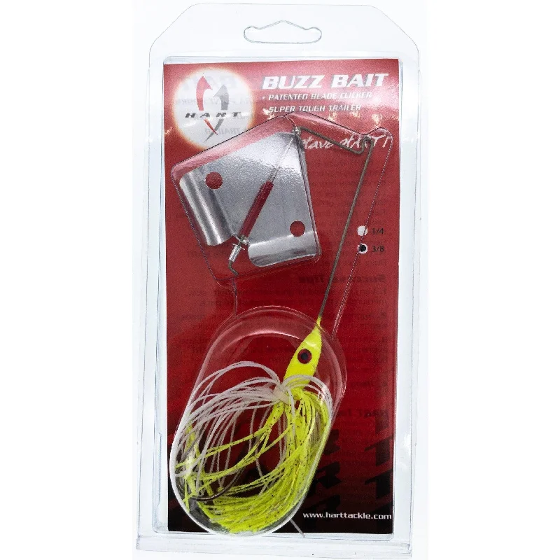 Fishing line cast stability-Hart Tackle 42-356 3/8  Bleading Hear BuzzBait Silver with Holes Chart