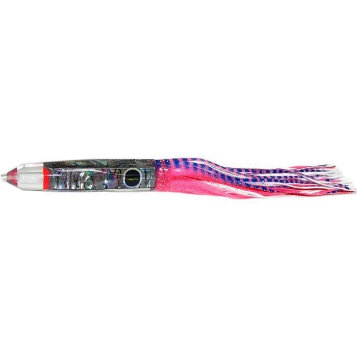 Fishing line thin balance-Black Bart Wahoo Candy Medium Heavy Tackle Lure - Pink Tiger/White