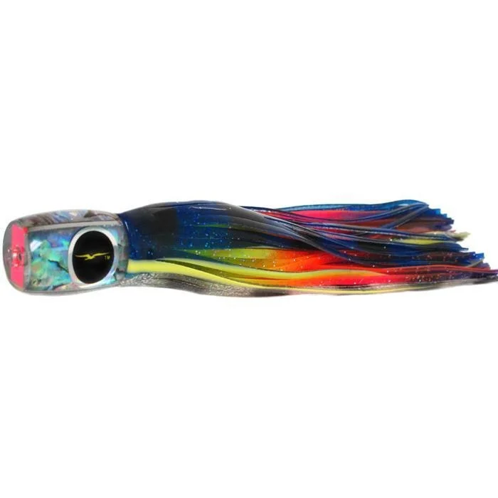 Fishing hook rust hold-Black Bart Mahi Candy Medium Tackle Lure - Blue Yellow/Rainbow