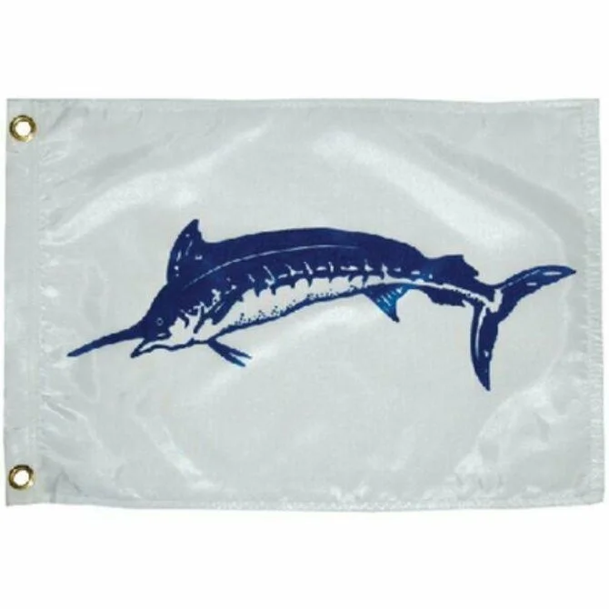 Fishing line smooth grip-Taylor Made - Blue Marlin Flag 12" x 18"