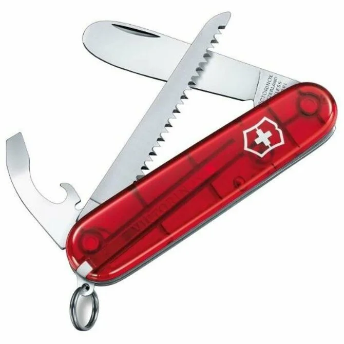 Fishing bait mixing case-Victorinox - "My First Victorinox" Swiss Army Knife Translucent Red