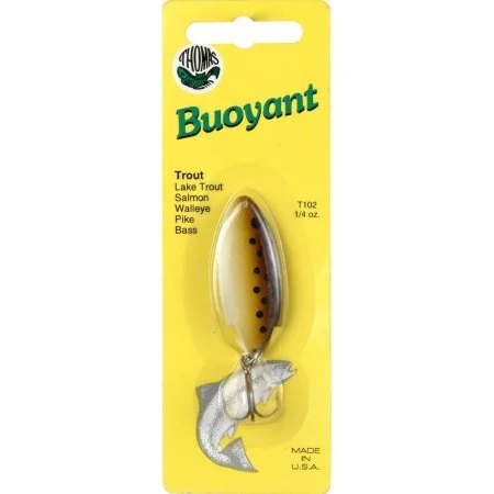 Fishing reel quick steady-Thomas Lures Buoyant Minnow Spoon, Brown Trout