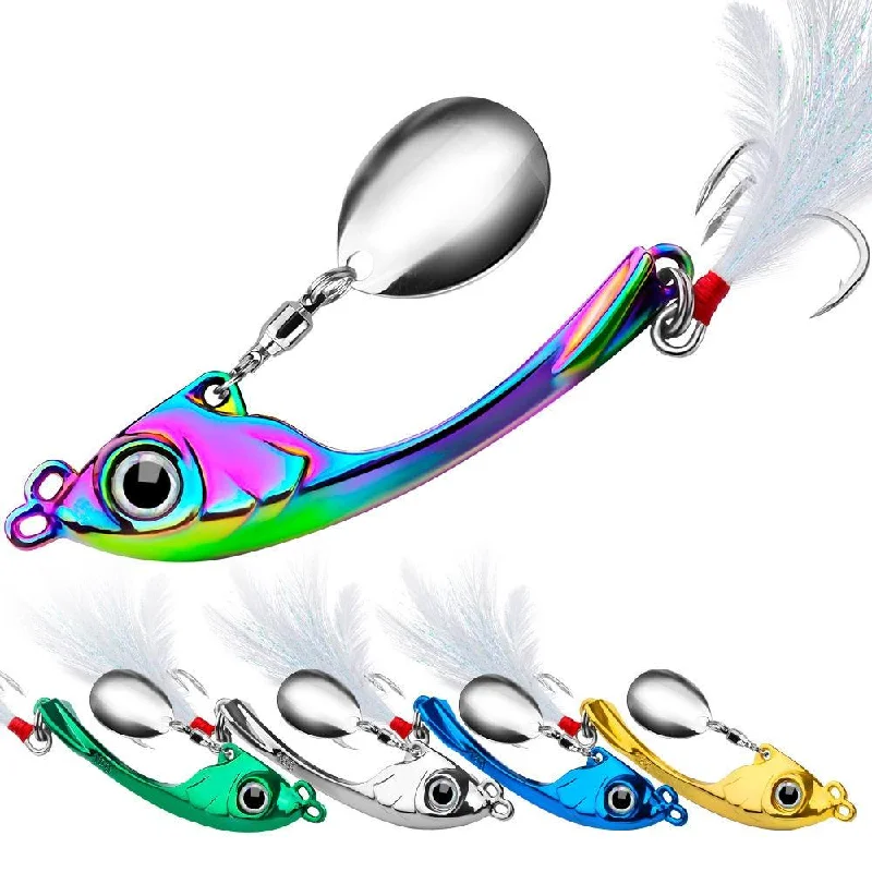 Fishing reel high hold-Dr.Fish 1 pcs Metal Spinner Lure Fishing Spoons 9g 13g 17g