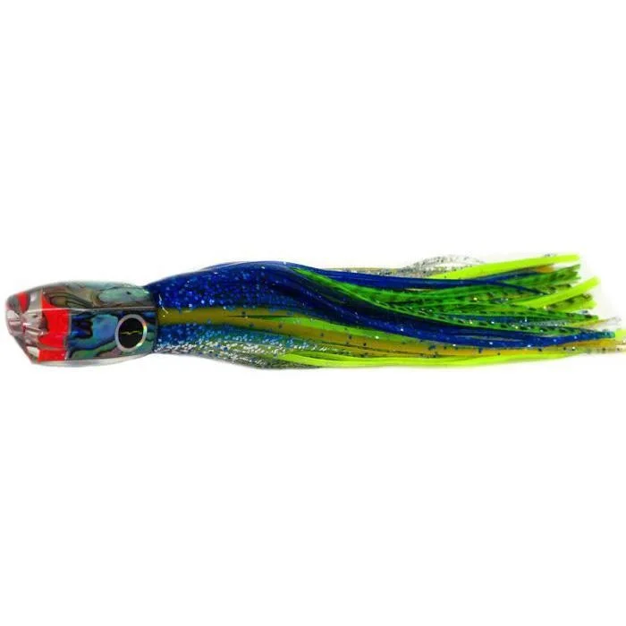 Fishing hook quick balance-Black Bart Pelagic Breakfast Light Tackle Lure - Blue Yellow/Green Chartreuse