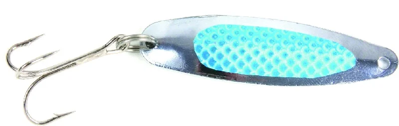 Fishing rod boat pouch-Nickel Prism Casting Spoon, 1 12 Oz, 3 38 Blue Prism