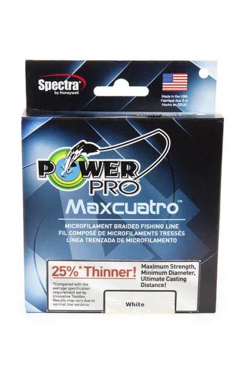 Fishing hook rust steady-Power Pro Maxcuatro Spectra White Braided Line