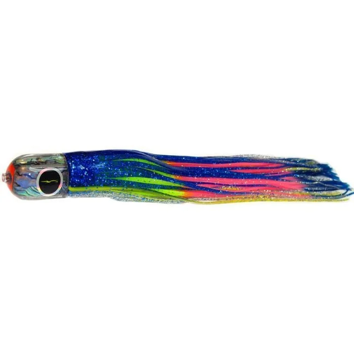 Fishing tackle rigid case-Black Bart Punisher Medium Heavy Tackle Lure - Blue Yellow/Rainbow