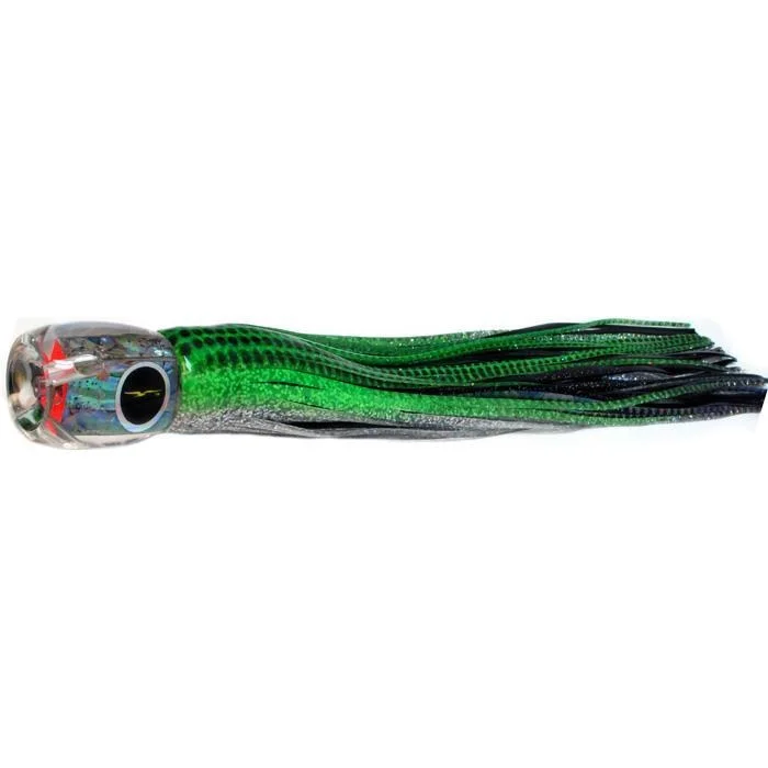 Fishing line spool stability-Black Bart Saint Thomas Prowler Medium Heavy Tackle Lure - Green Dot/Black Dot