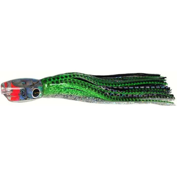 Fishing bait drying case-Black Bart Pelagic Breakfast Light Tackle Lure - Green Dot/Black Dot