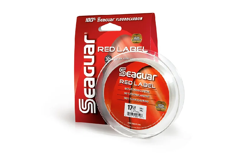 Fishing bait scent strength-Seaguar Red Label 100% Fluorocarbon Leader Coils