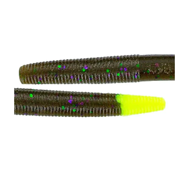 Fishing bait live case-Gary Yamamoto 5" Green Pumpkin w/ Chartreuse Tail Yamasenko