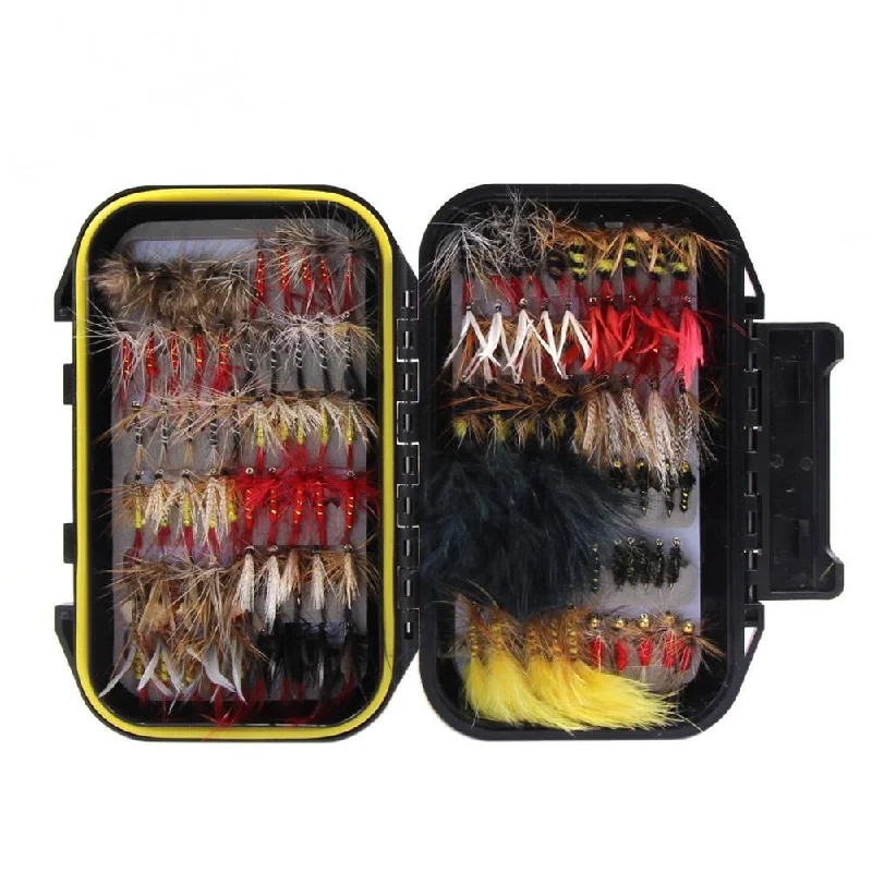 Fishing reel durable control-120 pcs Fly Fishing Flies Assortment Kit