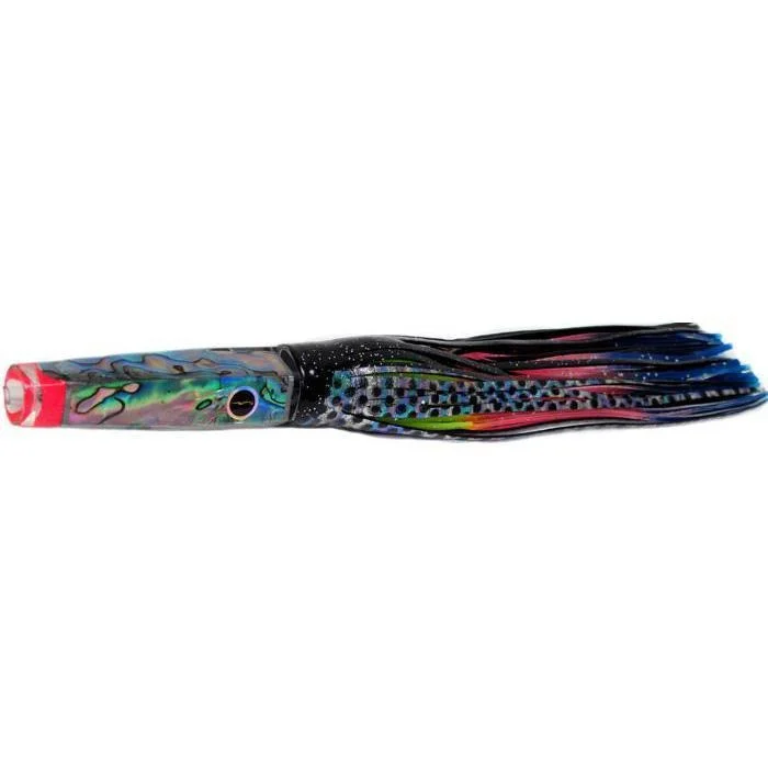 Fishing line cast balance-Black Bart Rum Cay Candy Light Tackle Lure - Black Dot/Rainbow