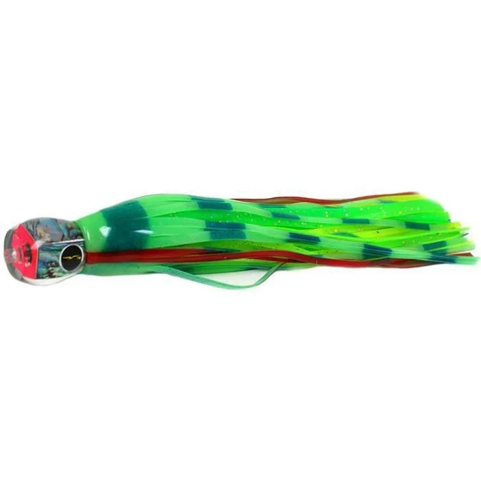 Fishing hook rust hold-Black Bart Tuna Candy Light Tackle Lure - Glow/Green Chartreuse Dot