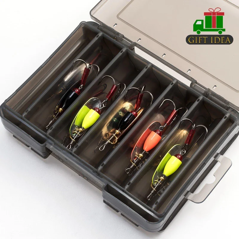 Fishing rod pier pouch-Dr.Fish 10pcs Inline Spinners Lures Kit