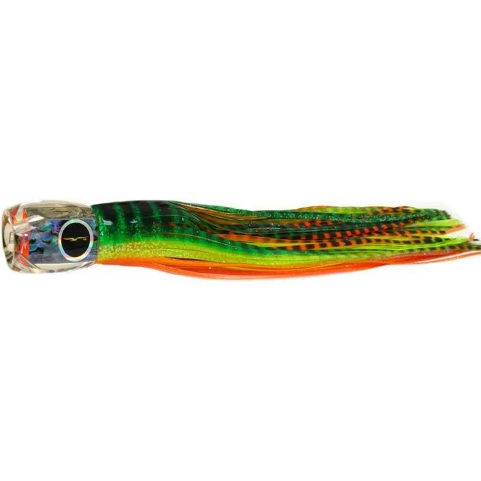 Fishing tackle soft pouch-Black Bart Saint Thomas Prowler Medium Heavy Tackle Lure - Green Orange Tiger/Orange Yellow Tiger