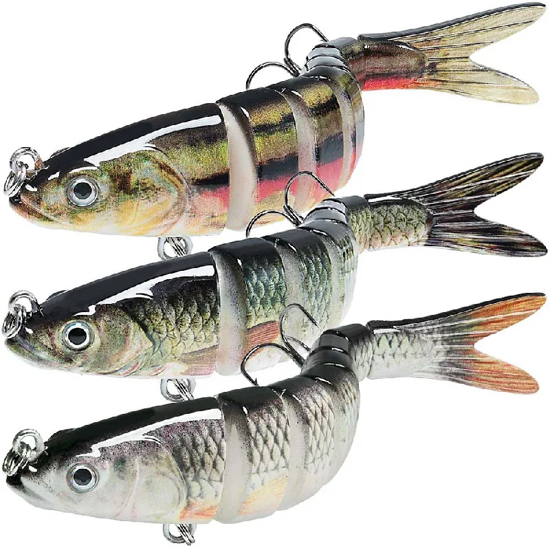 Fishing rod bank case-Lureswholesale® Plastic Fish Lure Set 3pcs