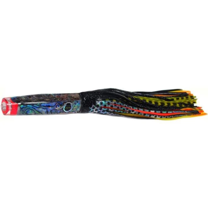 Fishing tackle padded case-Black Bart Rum Cay Candy Light Tackle Lure - Black Dot/Yellow Tiger