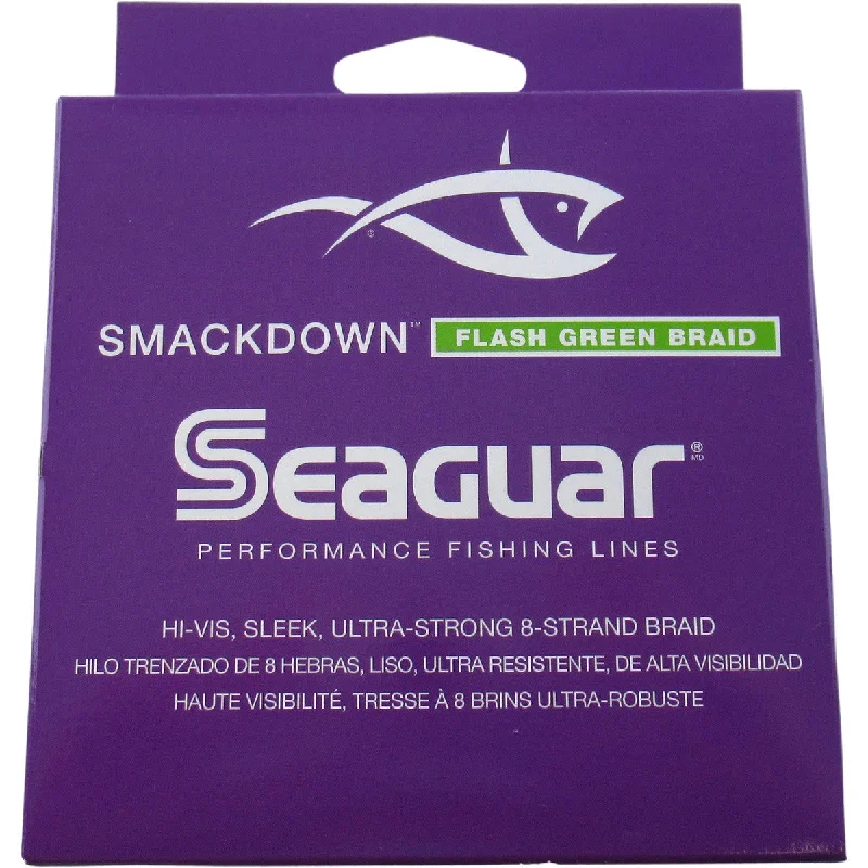 Fishing rod pier case-Seaguar Smackdown Flash Green Braided Line