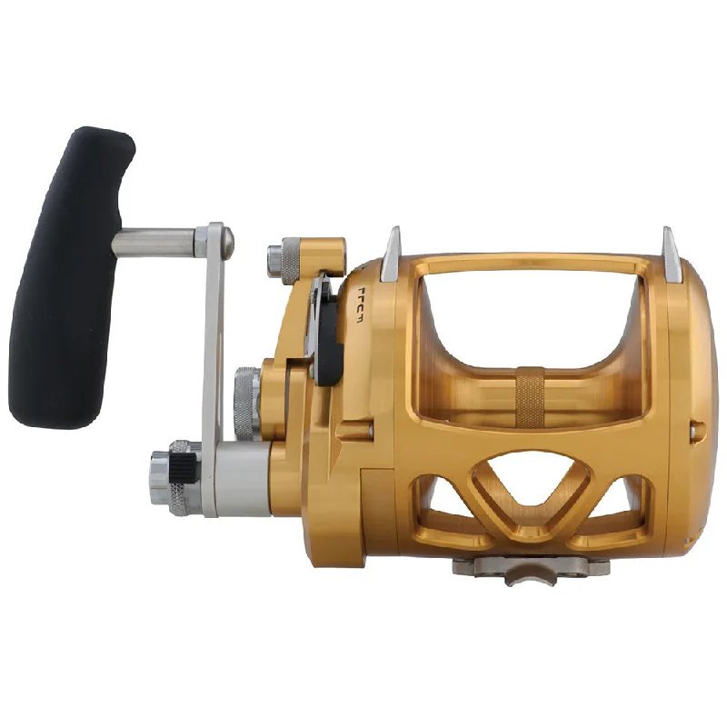 Fishing reel drag strength-PENN International 50 VISW INT50VISW 2-Speed Conventional Reel - Gold [1370781]