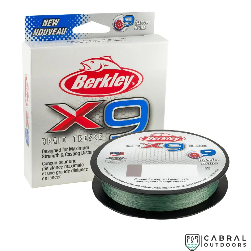 Fishing line thin strength-Berkley x9 Braid Tresse 30-40LB | 328YD | 300m