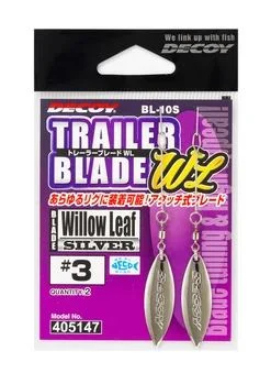 Fishing line thin stability-Decoy Trailer Blade Willow Blade